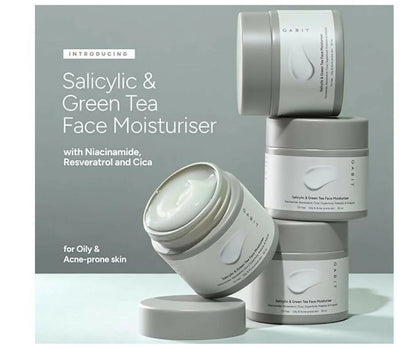 Gabit Salicylic Acid & Green Tea Face Moisturiser For Acne, Blackheads & Open Pores - 50 ml