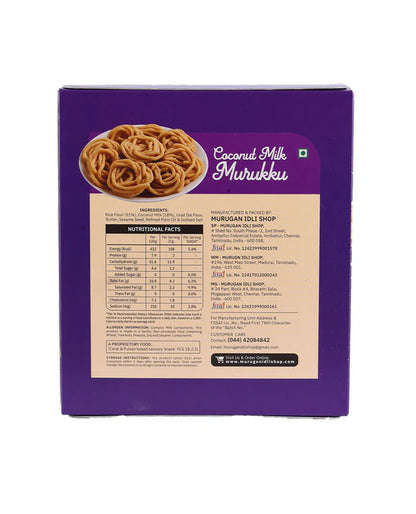 Murugan Idli Coconut Milk Murukku - 200 gm