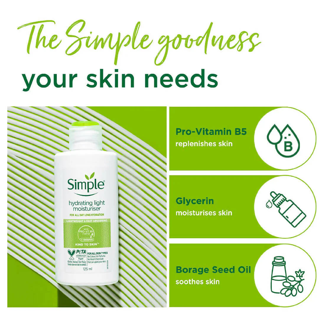 Simple Kind To Skin Hydrating Light Moisturiser - 125 ml