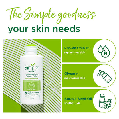 Simple Kind To Skin Hydrating Light Moisturiser - 125 ml