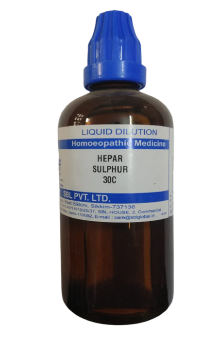 SBL Homeopathy Hepar Sulphur Dilution -6 CH
