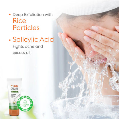 VLCC Oil Defense Scrub With Salicylic Acid Serum Green Tea & Rice