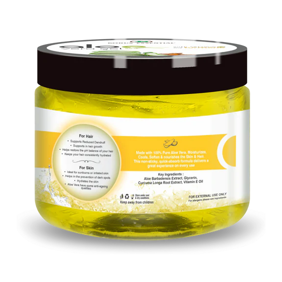 Korus Essential Aloe Vera Gel with Turmeric and Vitamin E - 200 gm