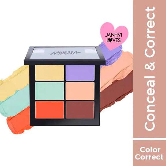 Nykaa SKINgenius Conceal & Correct Palette - Correct & Contour - 9 gm