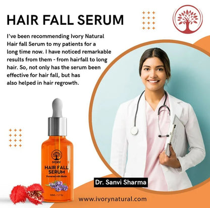 Ivory Natural Hair Fall Serum For Hair Fall & Soothes Scalp, For Men & Women - 50 ml