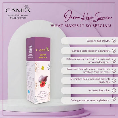 Camia Organic Onion Hair Oil - 100 ml