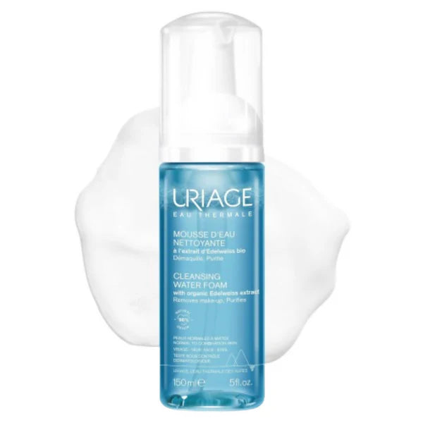 Uriage Face Cleanser Make-Up Remover Ultra-Soft Airy Foam Rinse-Off Cleanser - 150 ml