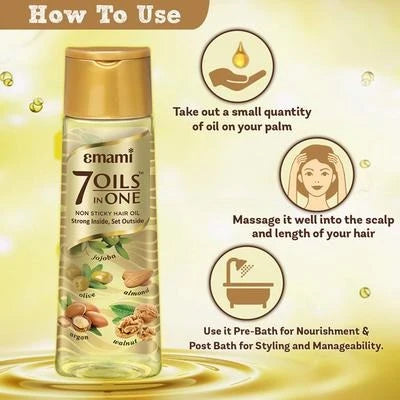 Emami 7 Oils in One Damage Control Hair Oil - 200 ml