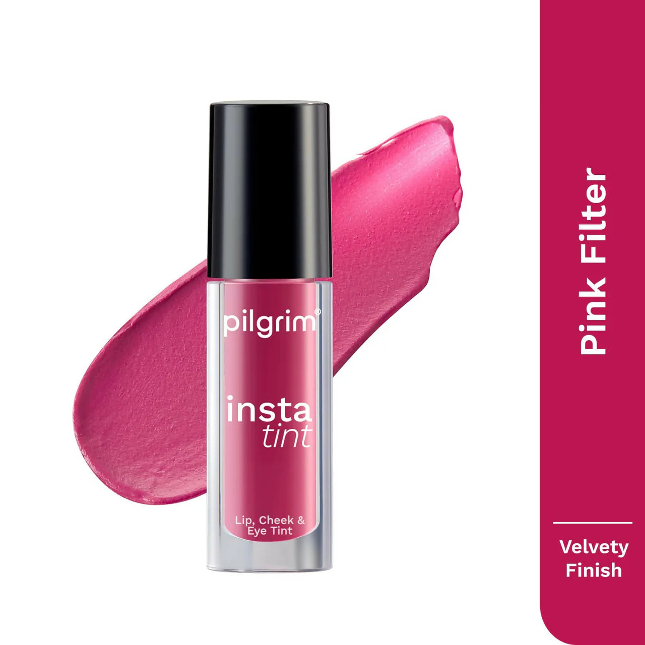 Pilgrim 3 In 1 Lip, Cheek And Eye Tint With Goodness Of Spanish - Pink Filter