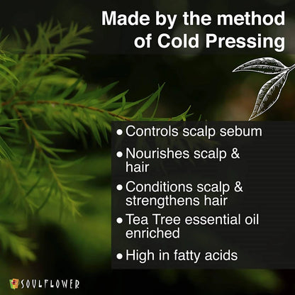 Soulflower Pure & Natural Tea Tree Oil Scalp & Dandruff Care