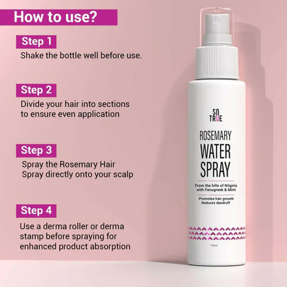 Sotrue Rosemary Water Spray For Hair Growth - 100 ml