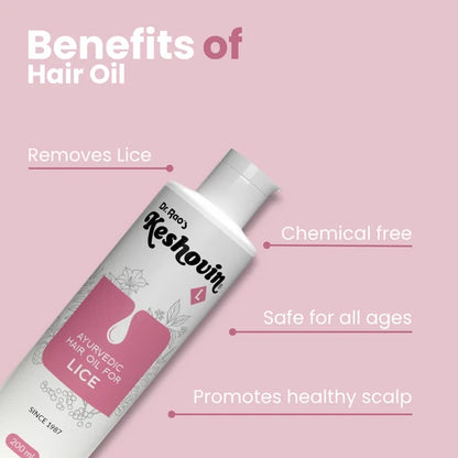 Dr. Rao's Keshovin -L Herbal Anti Lice Hair Oil