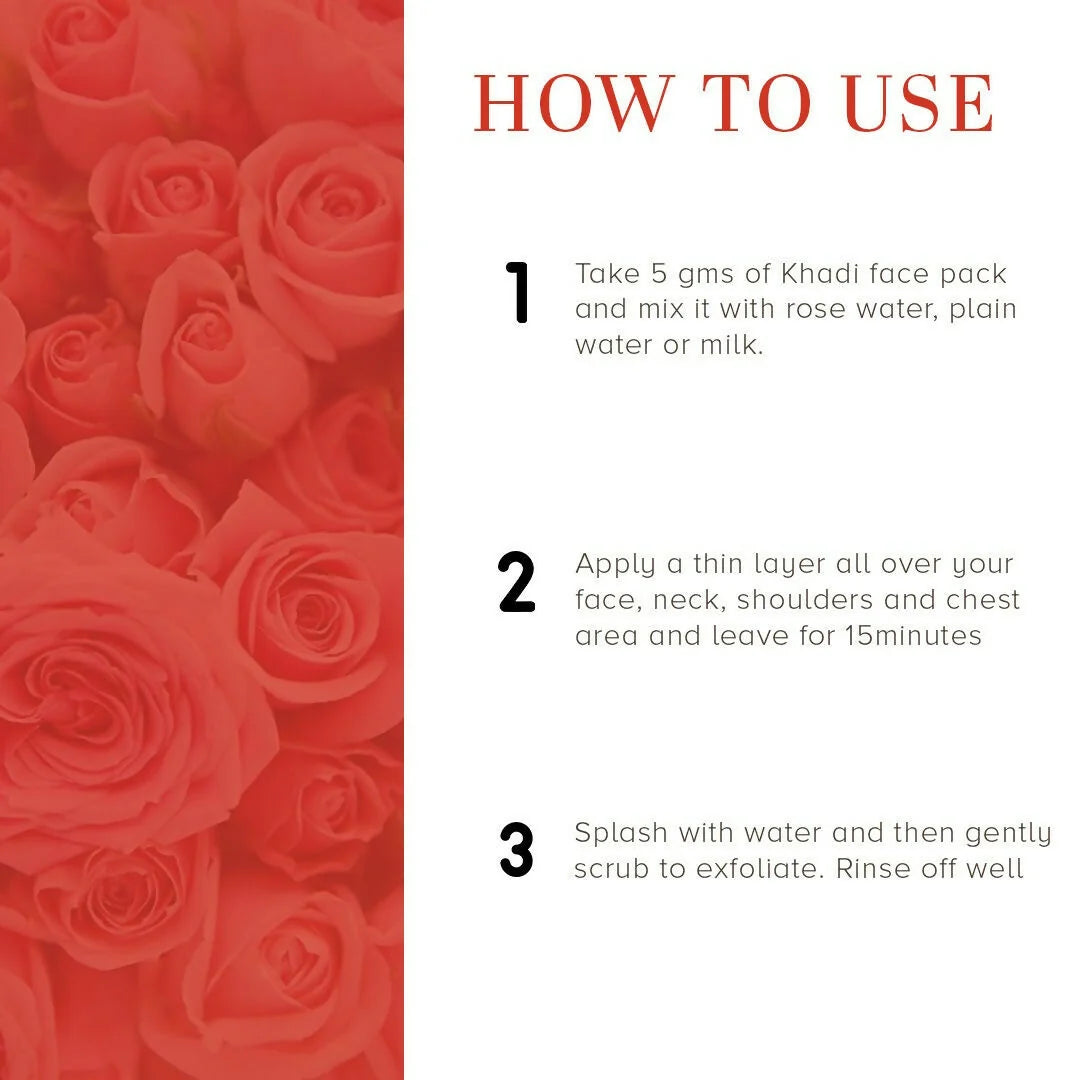 Khadi Natural Sandalwood & Rose Face Pack - 100 gm