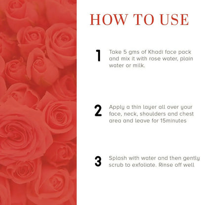 Khadi Natural Sandalwood & Rose Face Pack - 100 gm
