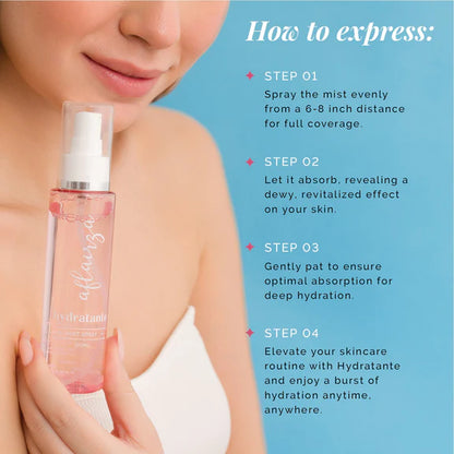 Aflairza Hydratante Hydrating Mist Spray for Instant Skin Hydration & Refreshment For All Skin Types