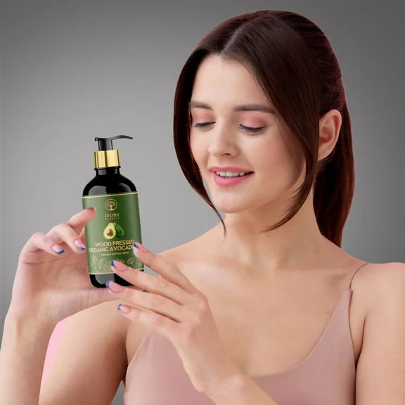 Ivory Natural Wood Pressed Organic Avocado Oil Premium & Extra Virgin - 200 ml