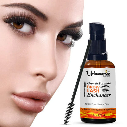 Urbaano Herbal Premium Eyebrow & Eyelash Growth Serum Oil - 30 ml