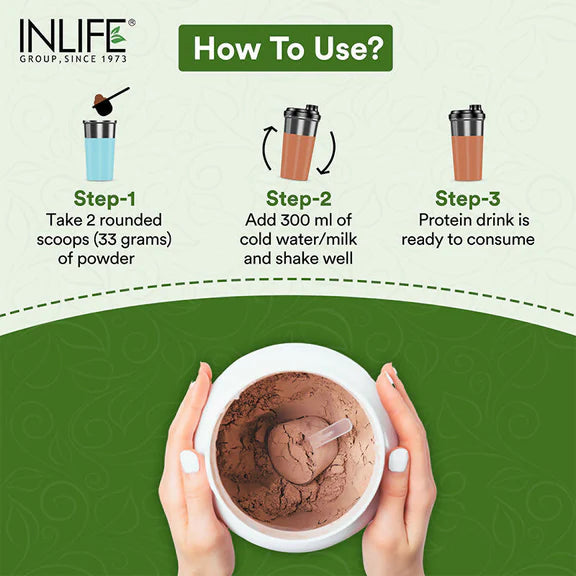 Inlife Plant Protein Powder Cookies & Cream - 1 kg