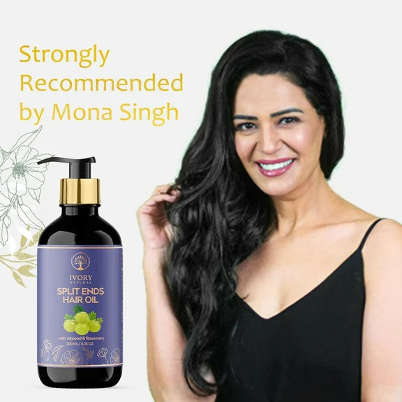 Ivory Natural Splits Ends Repair Hair Oil - Natural Hair Therapy For Split Ends And Hair Wellness - 200 ml