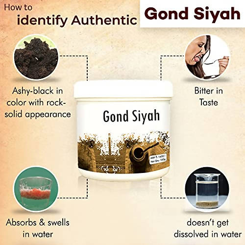 Hakim Suleman's Gond Siyah - 100 gm - Pack of 1