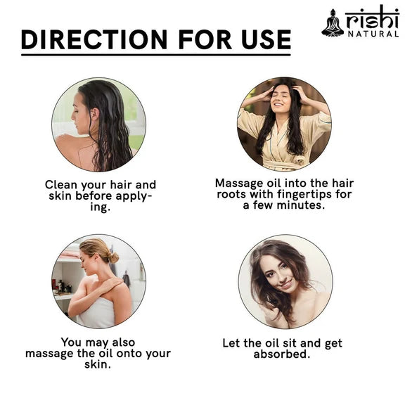 Rishi Natural Almond Oil Wood Pressed Skin And Hair - 150 ml