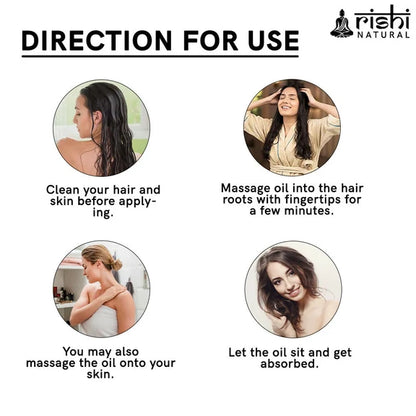 Rishi Natural Almond Oil Wood Pressed Skin And Hair - 150 ml