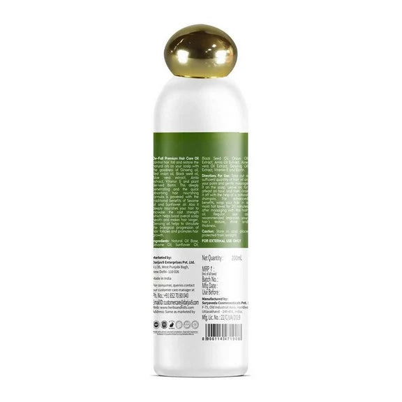 Herbs & Hills De-Fall Premium Hair Care Oil - 200 ml