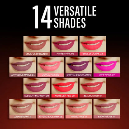 Faces Canada Comfy Silk Liquid Lipstick - Zealous Red 10 - 3 ml