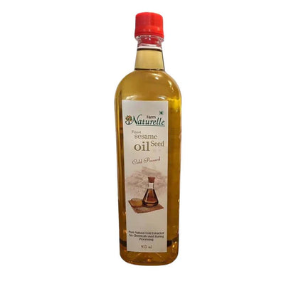 Farm Naturelle Cold Pressed Virgin White Sesame Seed Oil - 1 L