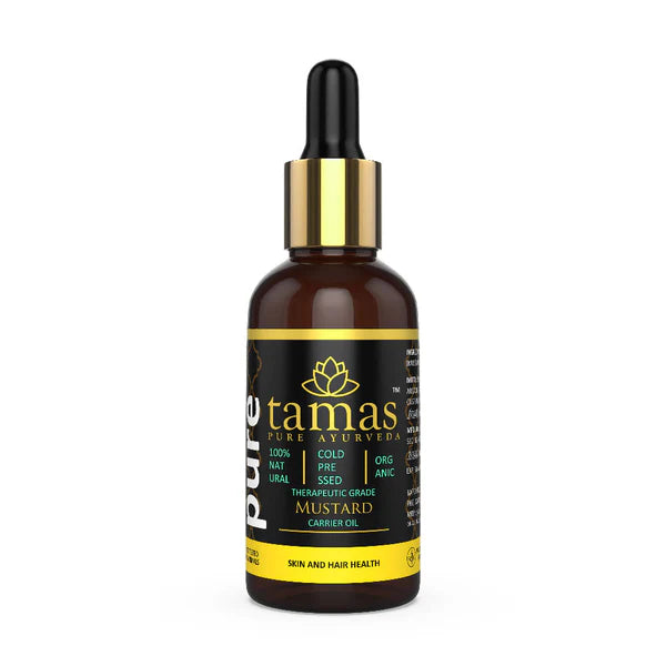 Tamas Pure Ayurveda 100% Organic Olive Cold-Pressed Carrier Oil - USDA Certified Organic - 30 ml