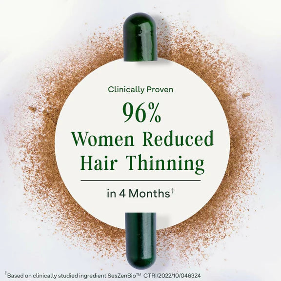 OZiva+ Advanced Hair Growth Actives Capsules for Women - 90 caps