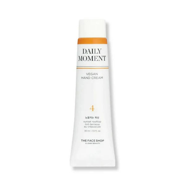 Face Shop Non-Greasy Vegan Hand Cream - Sunset Rooftop With Hyaluronic Acid - 30 ml