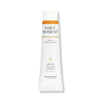 Face Shop Non-Greasy Vegan Hand Cream - Sunset Rooftop With Hyaluronic Acid - 30 ml