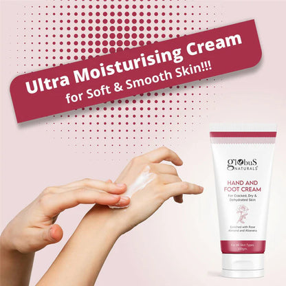 Globus Naturals Nourishing Hand & Foot Cream, On The Go Hydration - 100 gm