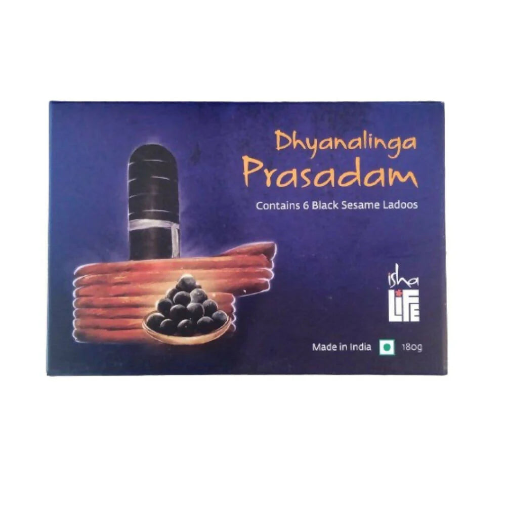 Isha Life Dhyanalinga Prasadam (Black Sesame Laddus)