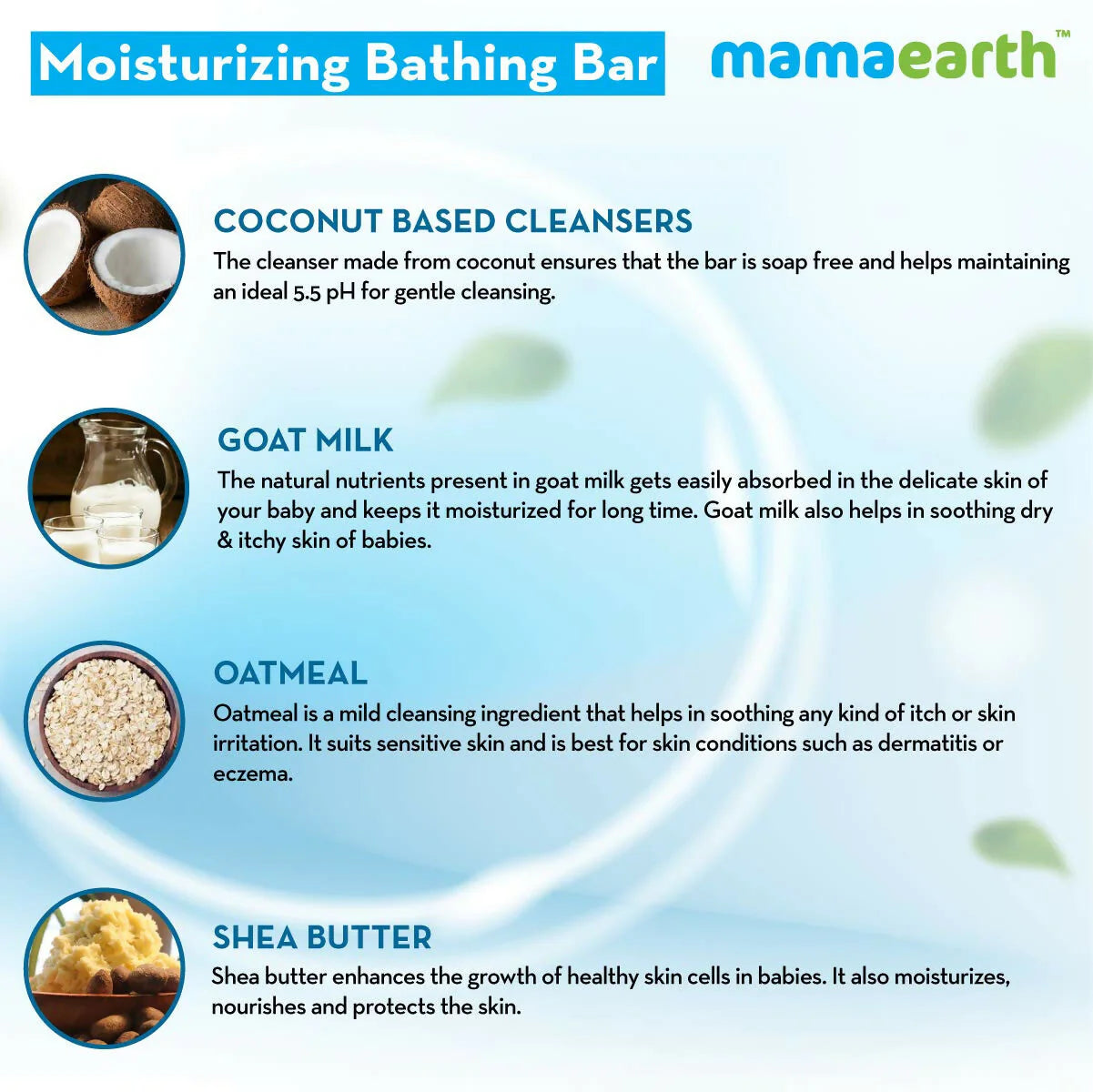 Mamaearth Moisturizing Baby Bathing Soap Bar & Natural Berry Blast Kids Toothpaste -combo