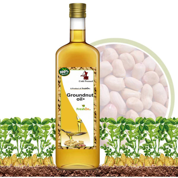 FreshOn Groundnut Oil + Cold Pressed - 750 ml