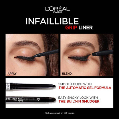 L'Oreal Paris Infaillible Grip Upto 36H Gel Automatic Eye Liner - 003 Taupe Grey - 5 gm