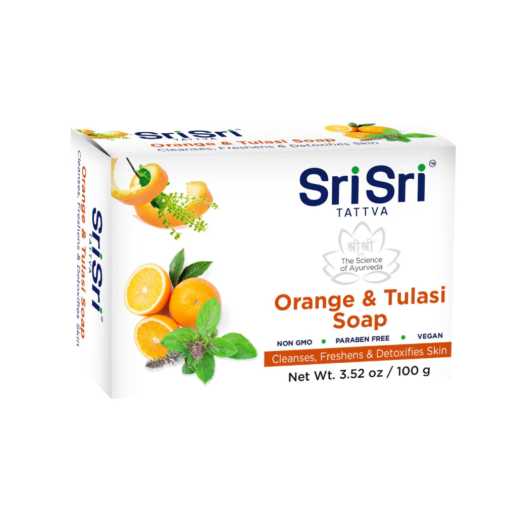 Sri Sri Tattva USA Orange & Tulasi Soap