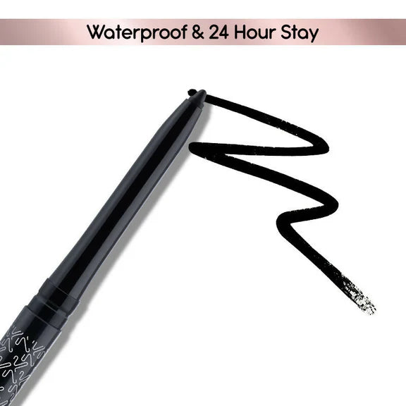 Kay Beauty Waterproof 24 Hour Kajal - Spade Black - 0.35 gm