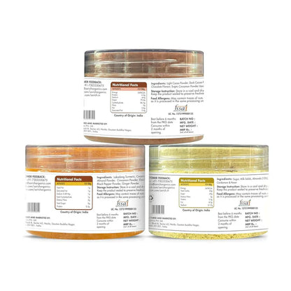 Sorich Organics Chocolate Badam Milk Golden Latte Jars Combo - combo