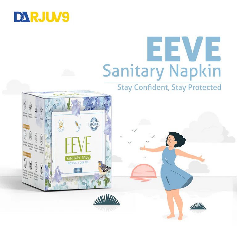 Herbs & Hills Eeve Graphene Sanitary Napkin Large - 10 pads