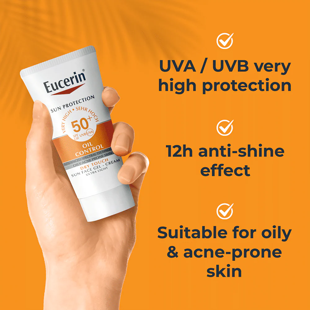 Eucerin Oil Control Dry Touch Sunscreen Gel Cream SPF 50+ - 20 ml