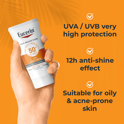 Eucerin Oil Control Dry Touch Sunscreen Gel Cream SPF 50+ - 20 ml