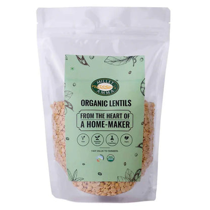 Millet Amma Organic Lentils Toor Dal - 500 gm
