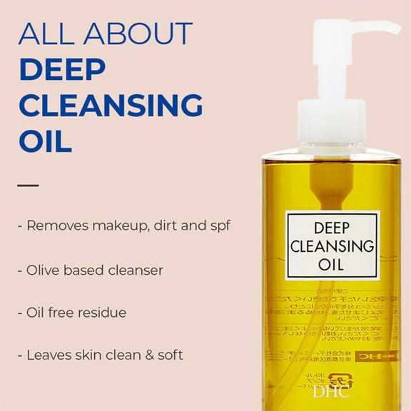 DHC Beauty Deep Cleansing Oil, Makeup Remover For All Skin Types - 30 ml