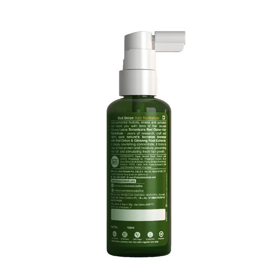 Lotus Botanicals Red Onion Hair Revitalizer - 100 ml