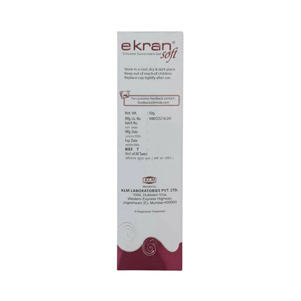 KLM Ekran Soft Silicone Sunscreen Gel SPF 50+ - 50 gm