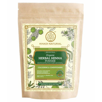 Khadi Natural Organic Herbal Henna Powder - 100 gm