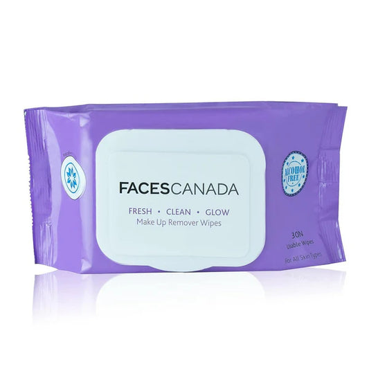 Faces Canada Fresh Clean Glow Makeup Remover Face Wipes - 30 Pieces